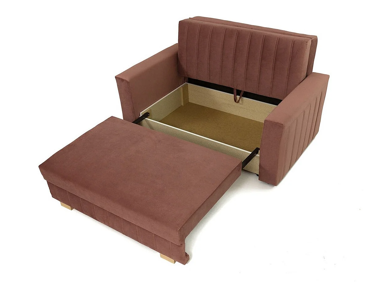 Sofá cama Orinen II, Almacenaje, 85x145x98cm, Muebles ya montados