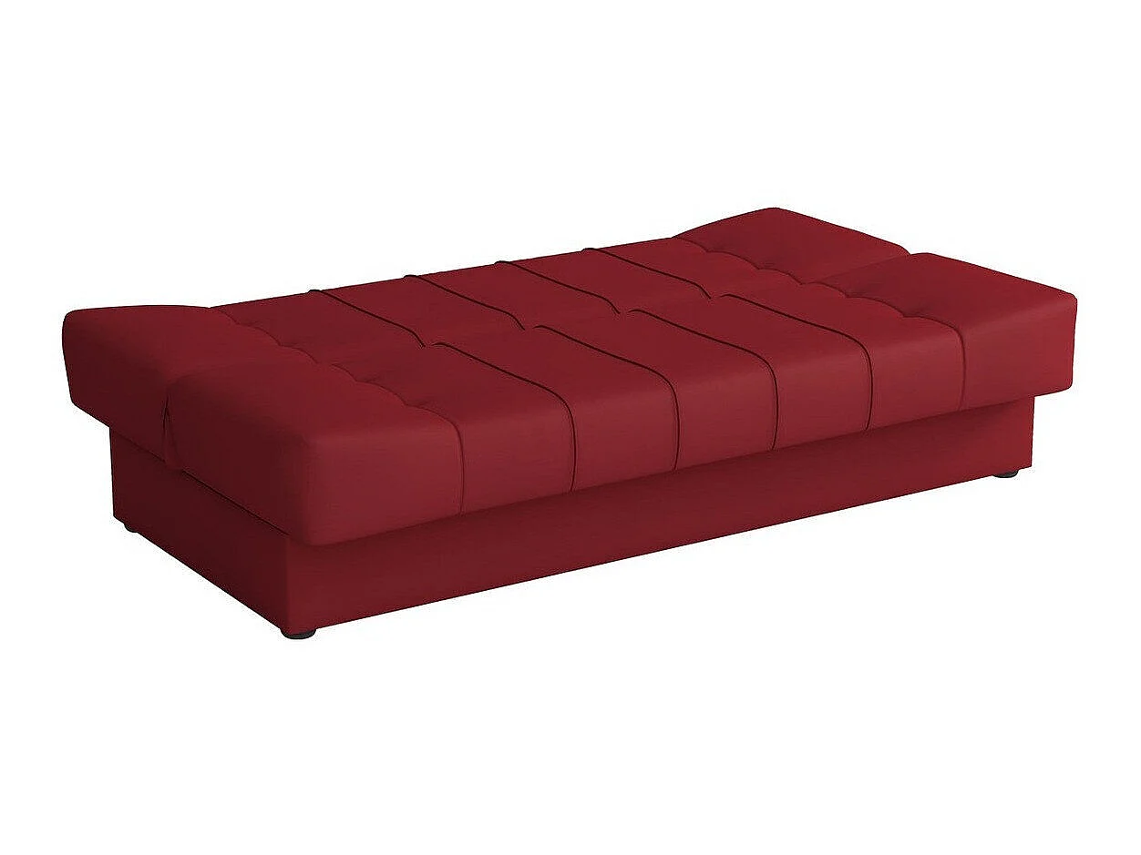Canapé convertible 3 places en tissu marron COLUMBUS