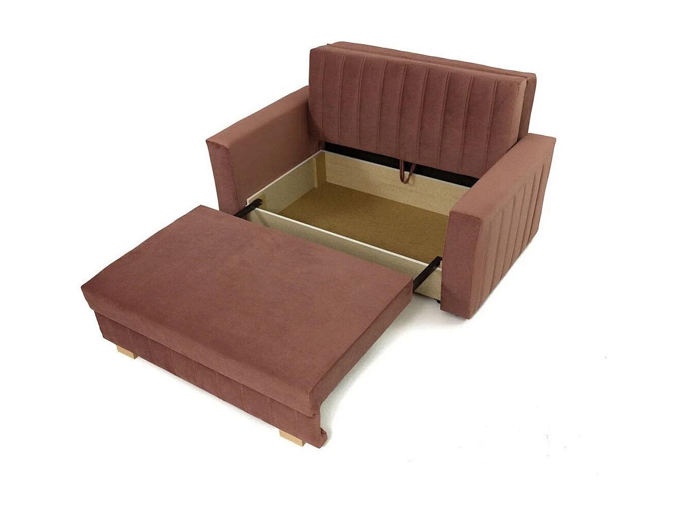 Sofá cama Columbus 136, Cama com arrumação, 9x15x10cm