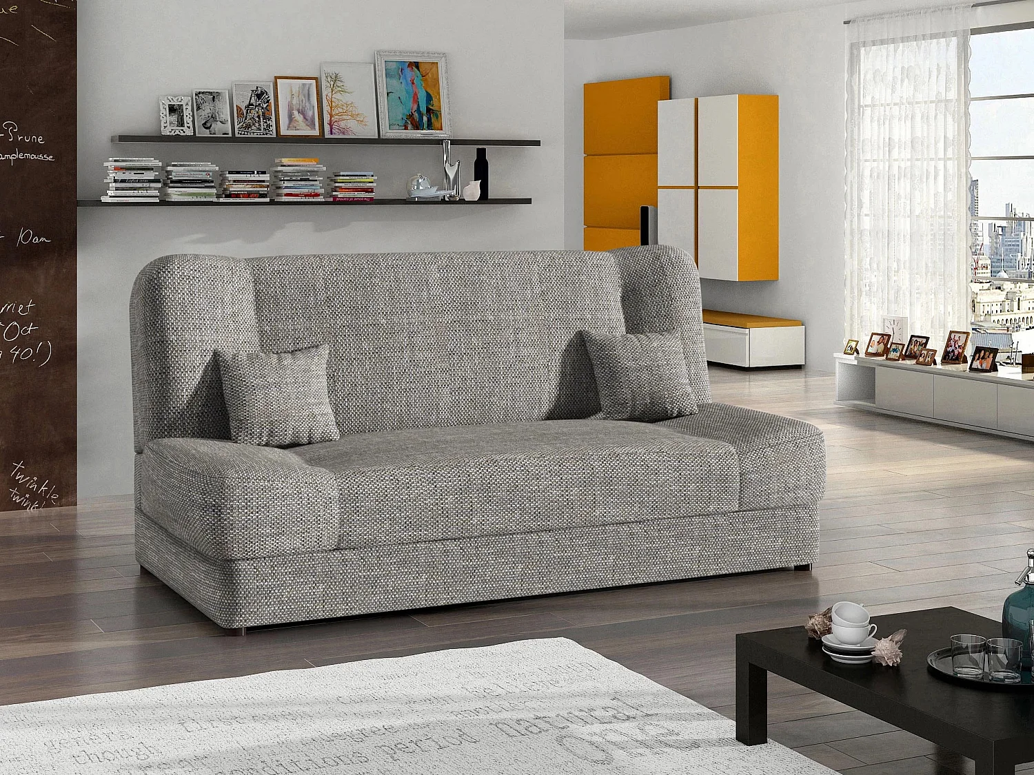 Sofá cama Comfivo Cera, Almacenaje, 86x195x87cm