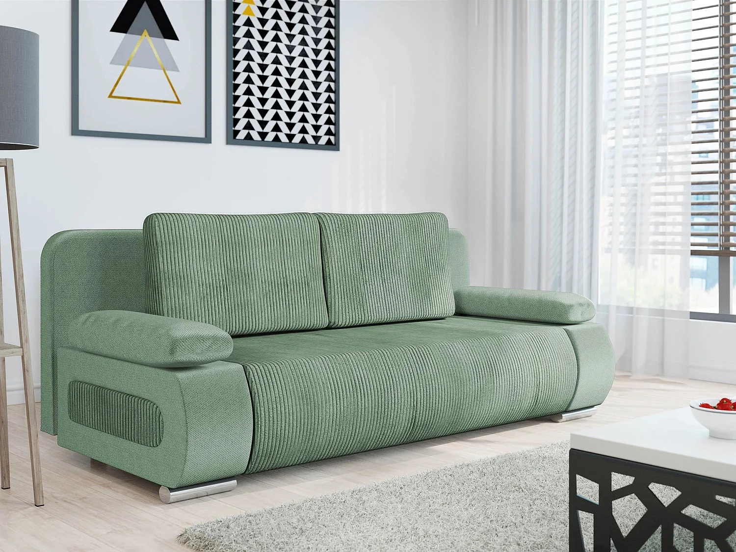Sofá cama Comfivo Pudor, Almacenaje, 77x200x92cm