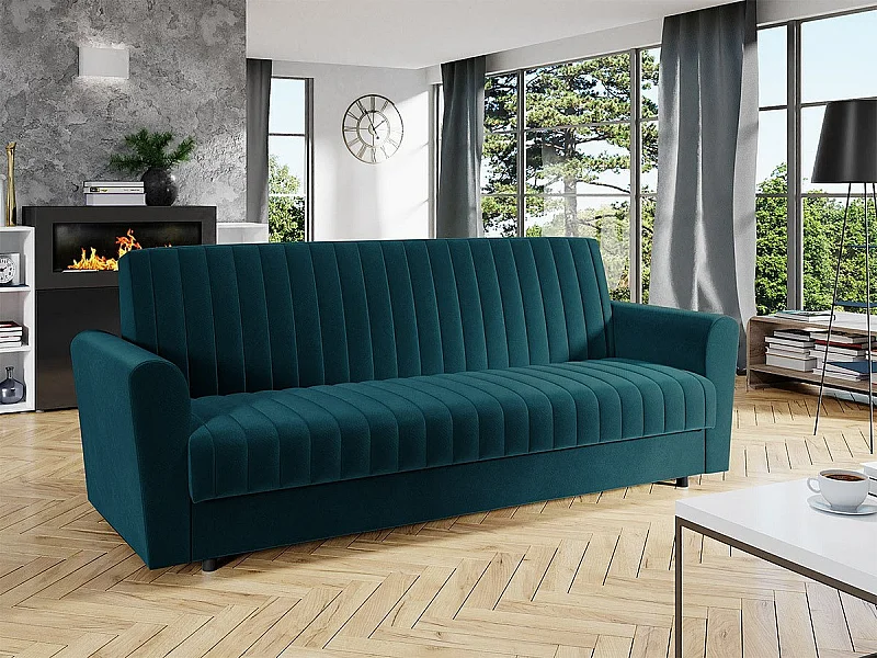 Sofá-cama Columbus 142, Almacenaje, 87x230x90cm