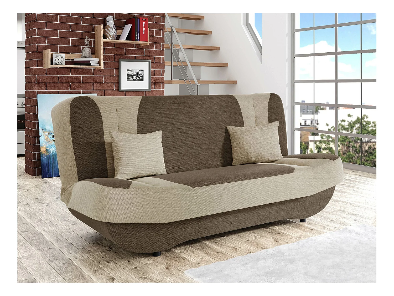 Canapé convertible Comfivo 239, Boîte de literie, 94x190x90cm