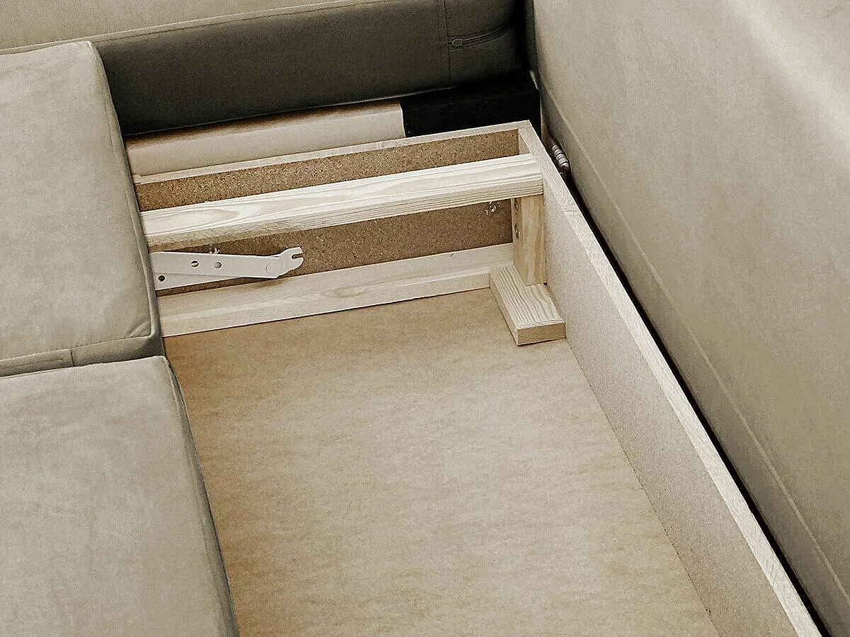 Sofá cama Torlua 102, Cama com arrumação, 10x23x9cm