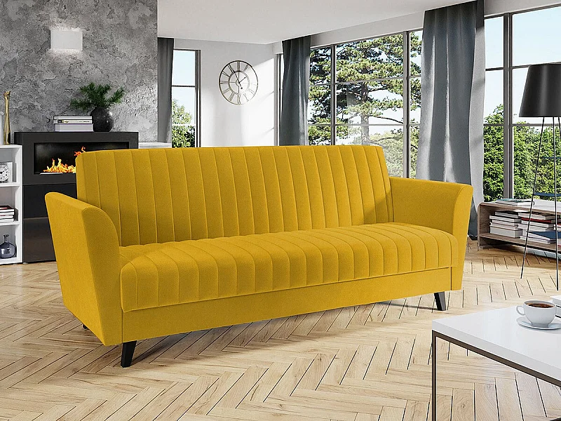 Canapé convertible Columbus 144, Boîte de literie, 90x230x87cm