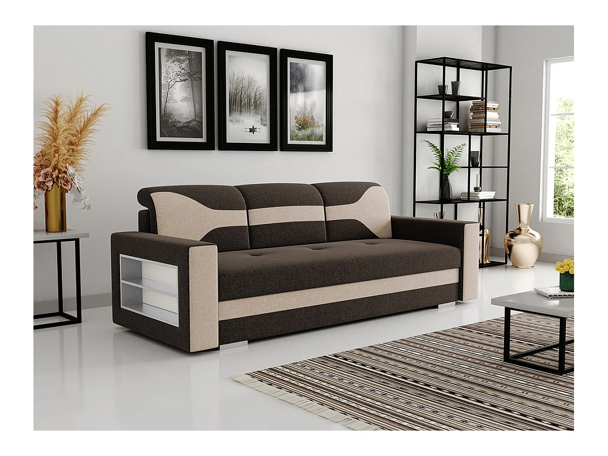 Canapé convertible Decatur 106, Boîte de literie, 88x236x92cm