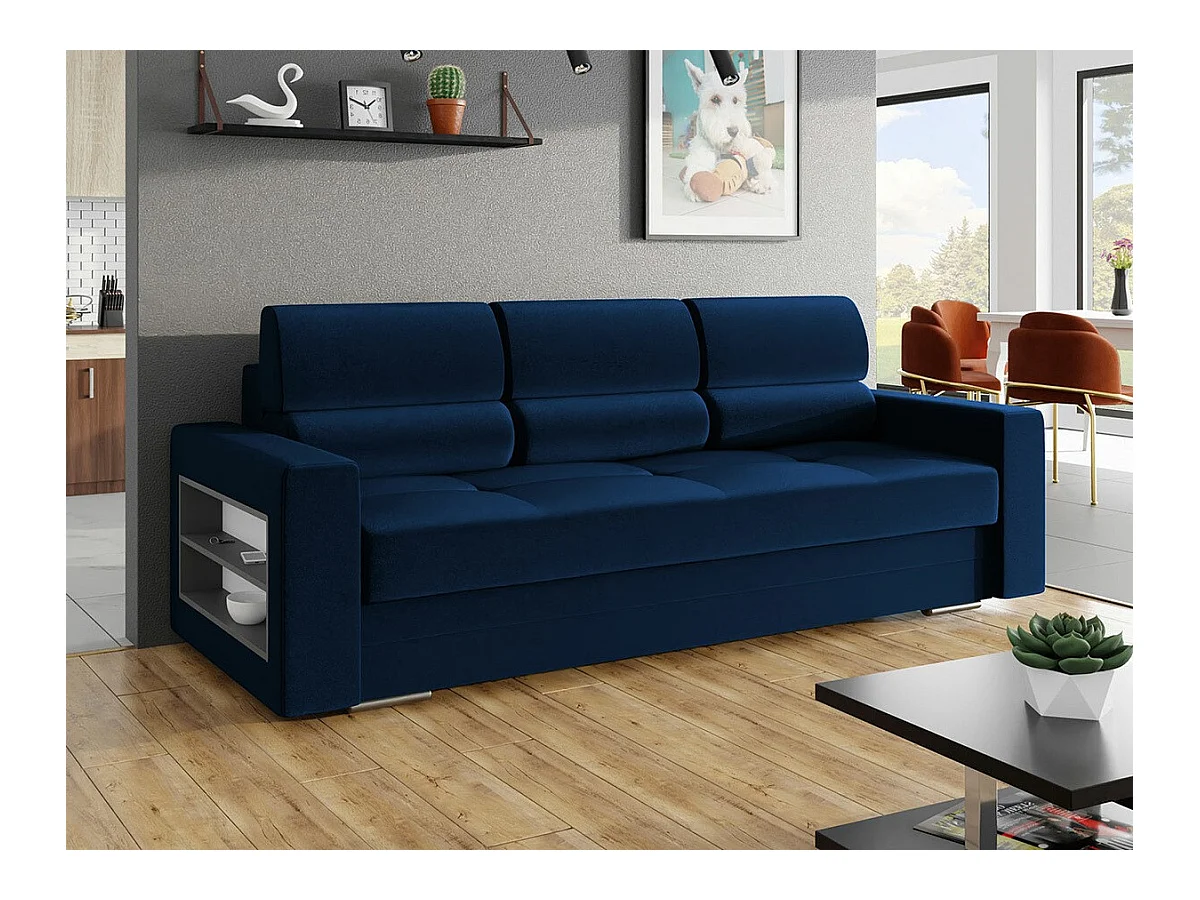 Canapé convertible Decatur 100, Boîte de literie, 88x236x92cm