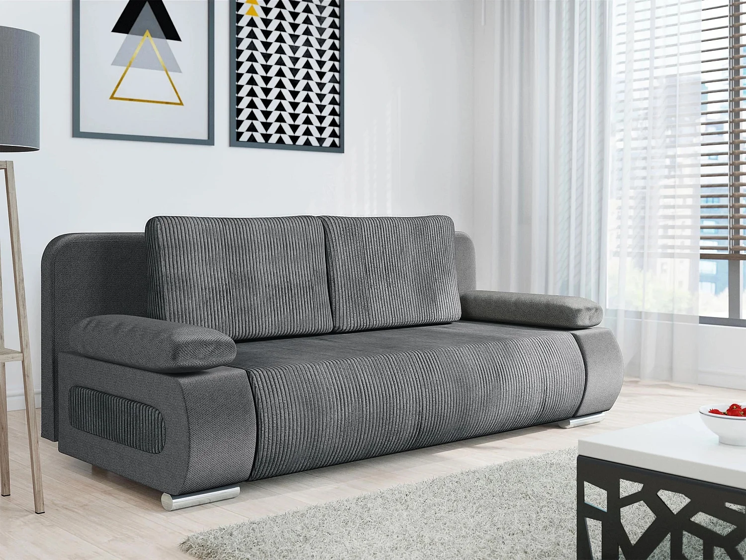 Sofá cama Comfivo Pudor, Almacenaje, 77x200x92cm