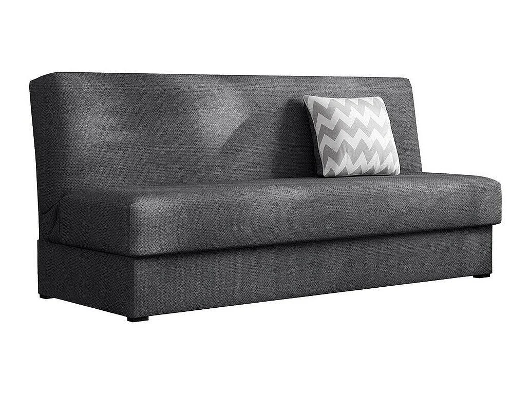 Canapé convertible 3 places en tissu gris COLUMBUS 80x175x80 cm
