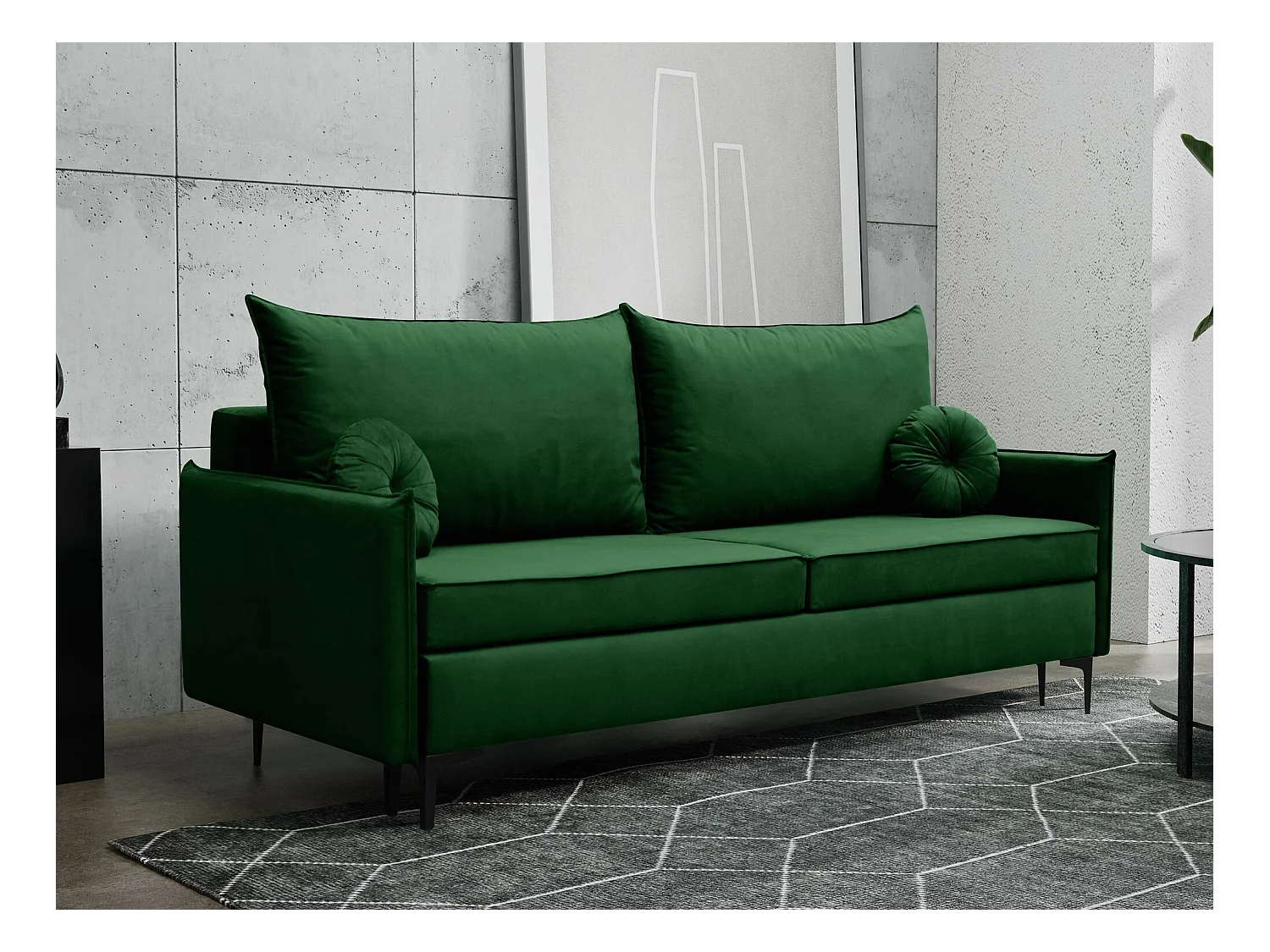 Sofá-cama Clovis 103, Almacenaje, 101x216x96cm