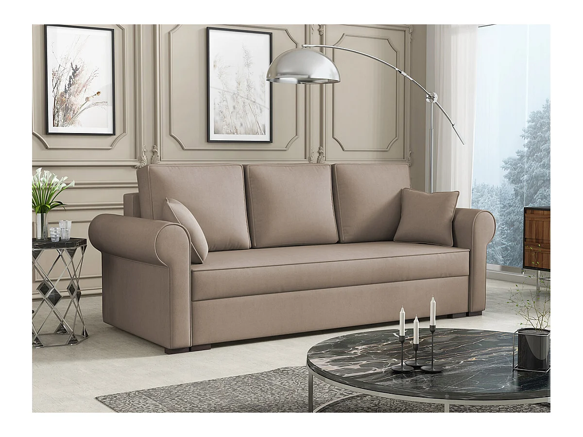 Canapé convertible Columbus 130, Boîte de literie, 92x234x92cm