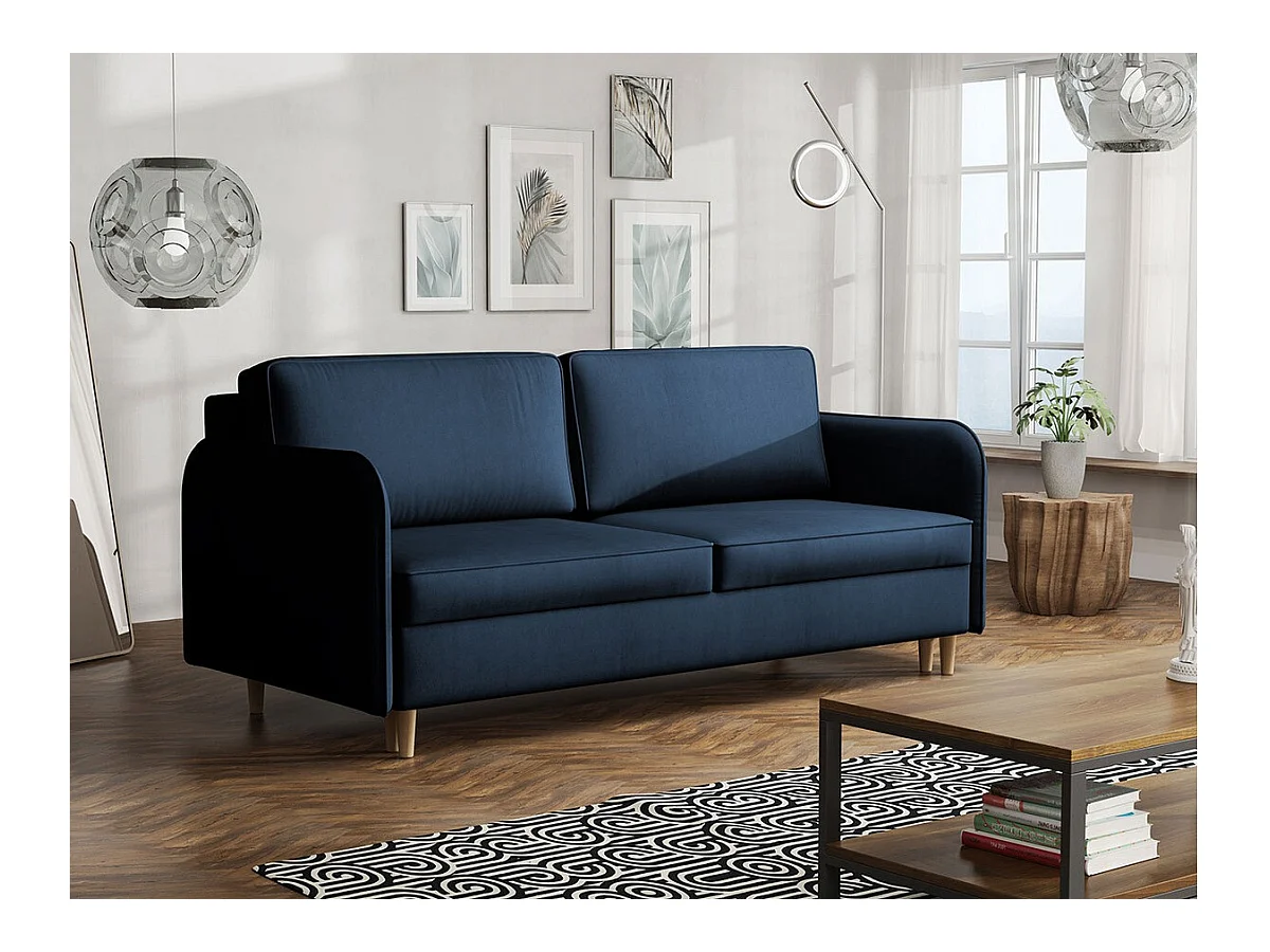 Canapé convertible Columbus 122, Boîte de literie, 95x209x100cm