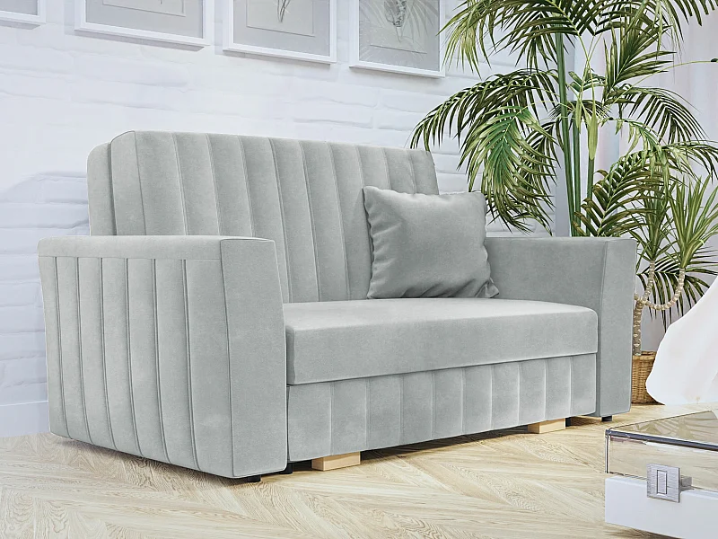 Canapé convertible Columbus 136, Disponible, 85x145x98cm, Mobilier déjà assemblé