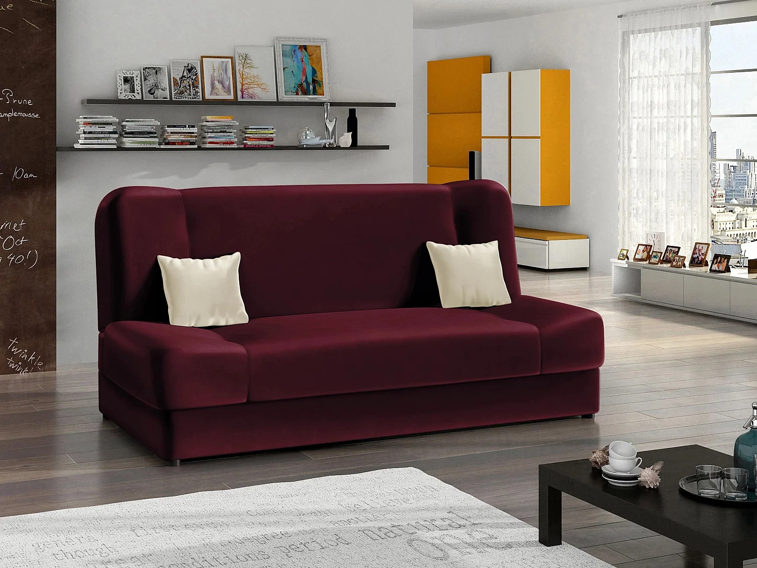 Canapé convertible Comfivo Cera, Disponible, 86x195x87cm