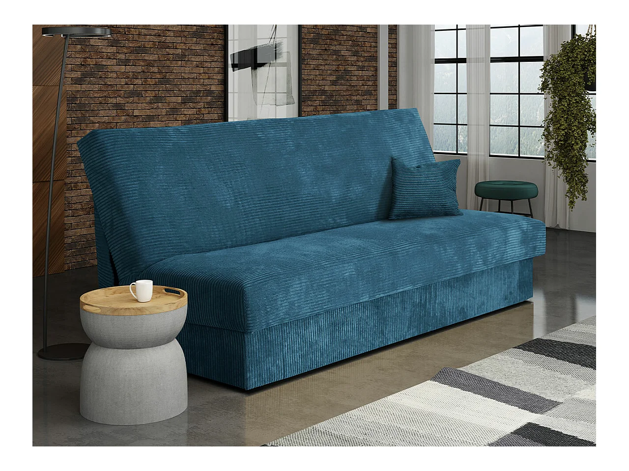 Canapé convertible Columbus 119, Boîte de literie, 80x175x80cm