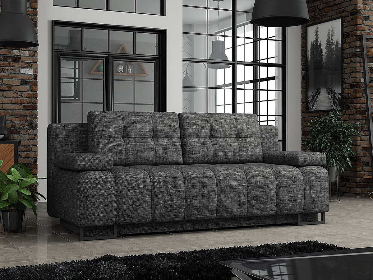 Canapé convertible Columbus 151, Disponible, 90x200x90cm, Mobilier déjà assemblé