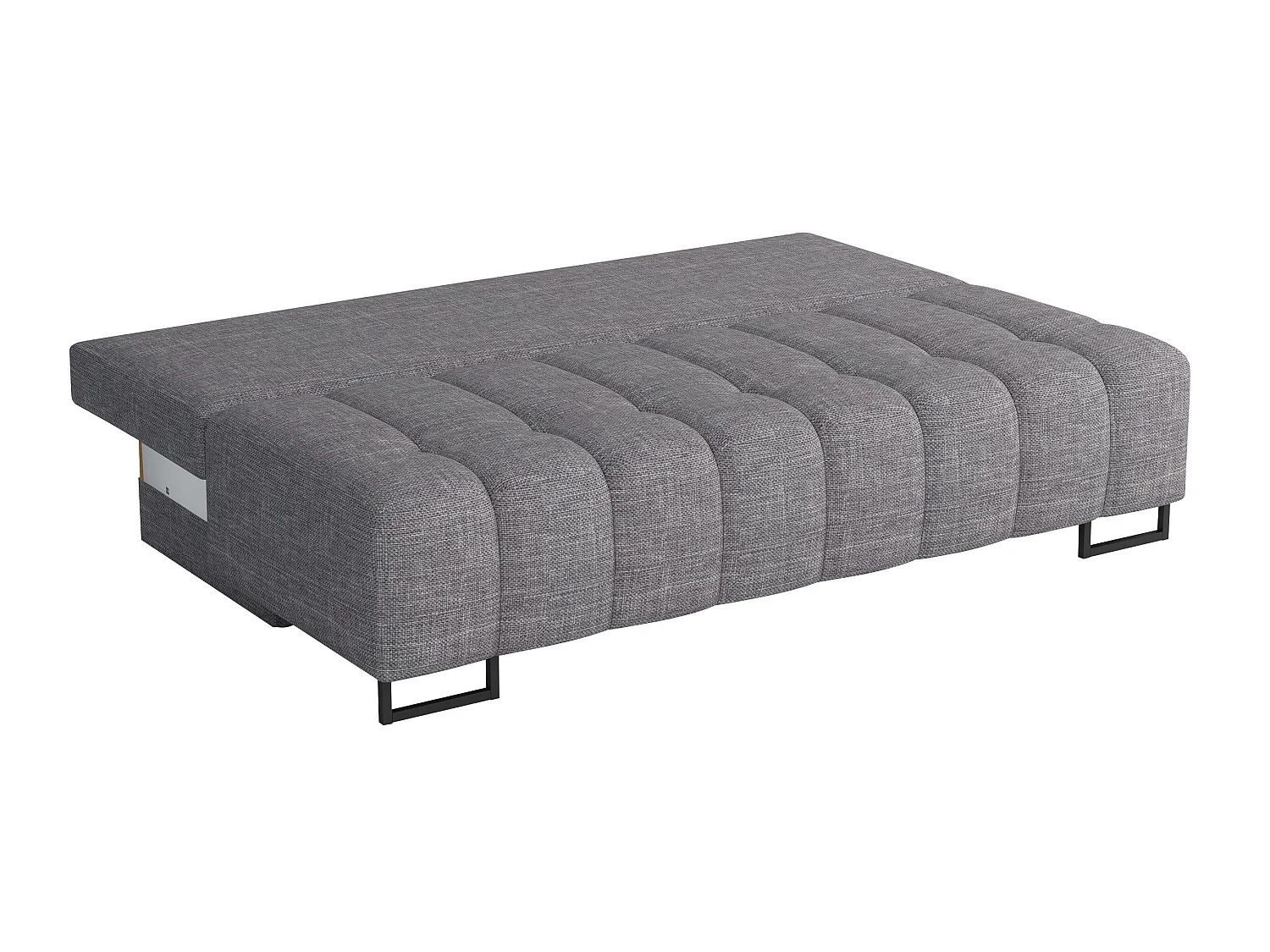 Canapé convertible 4 places en tissu gris COLUMBUS 90x200x90 cm