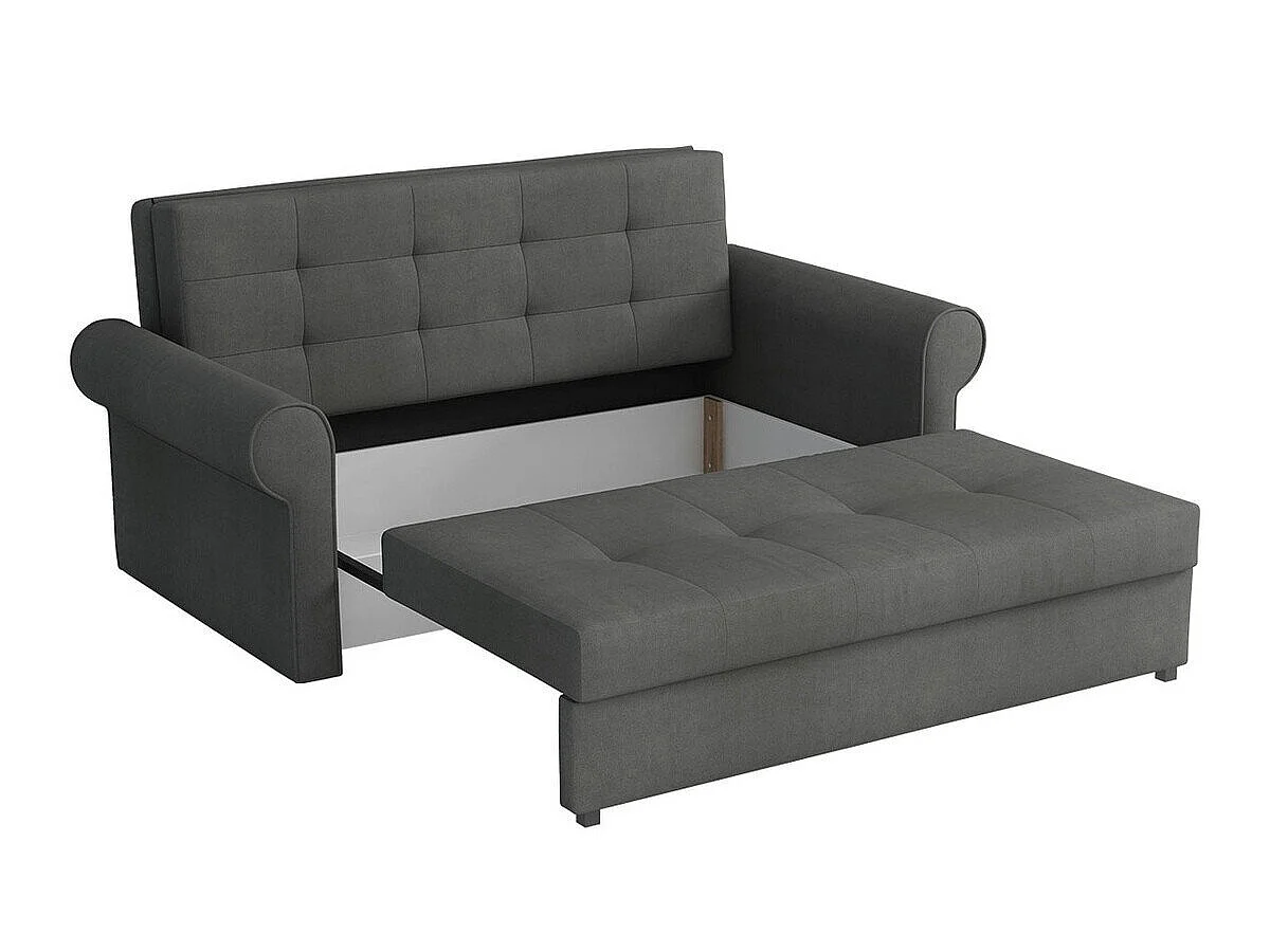 Canapé convertible 2 places en tissu rouge COLUMBUS 85x168x98 cm