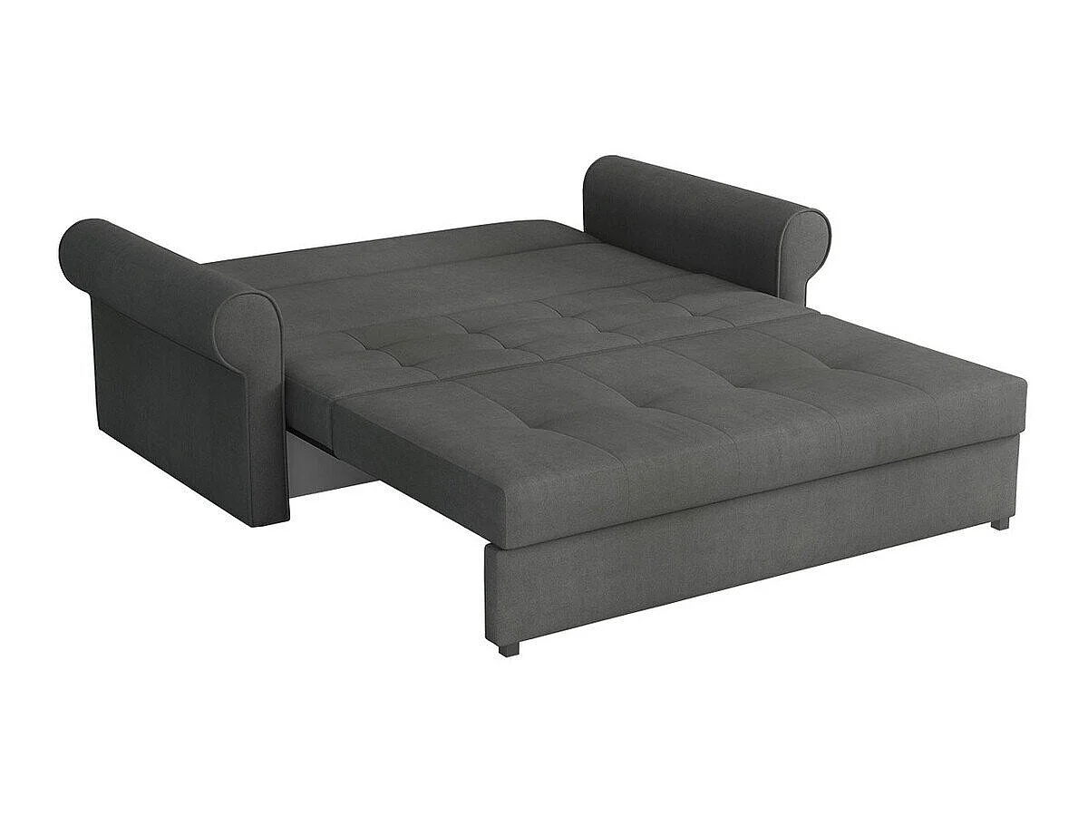 Canapé convertible 2 places en tissu rouge COLUMBUS 85x168x98 cm