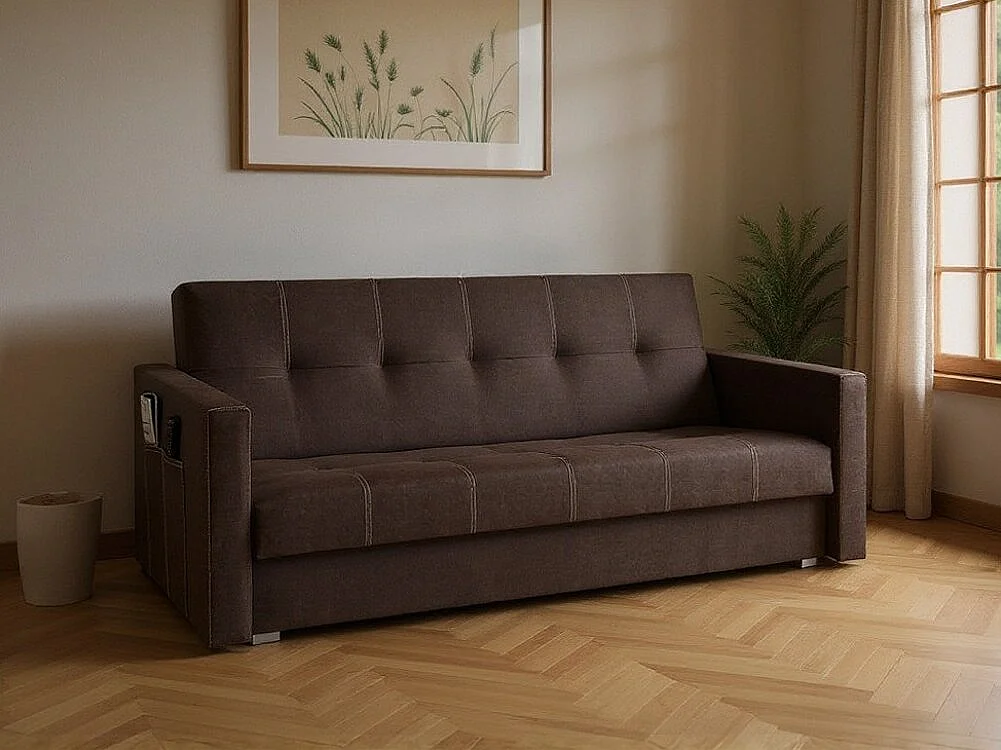 Divano letto Edinburg 104, Con, 94x212x89cm