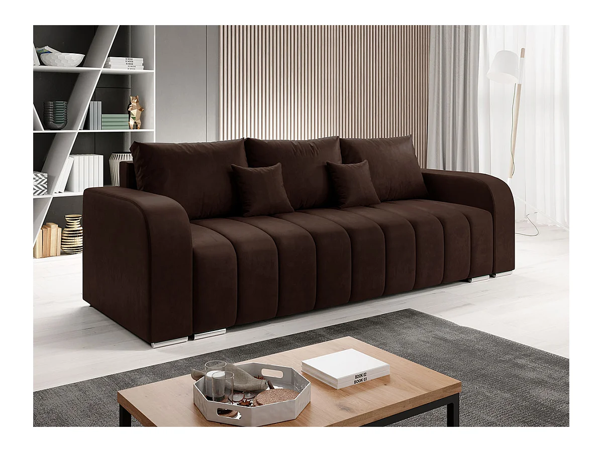 Canapé convertible Muncie 106, Boîte de literie, 86x244x90cm