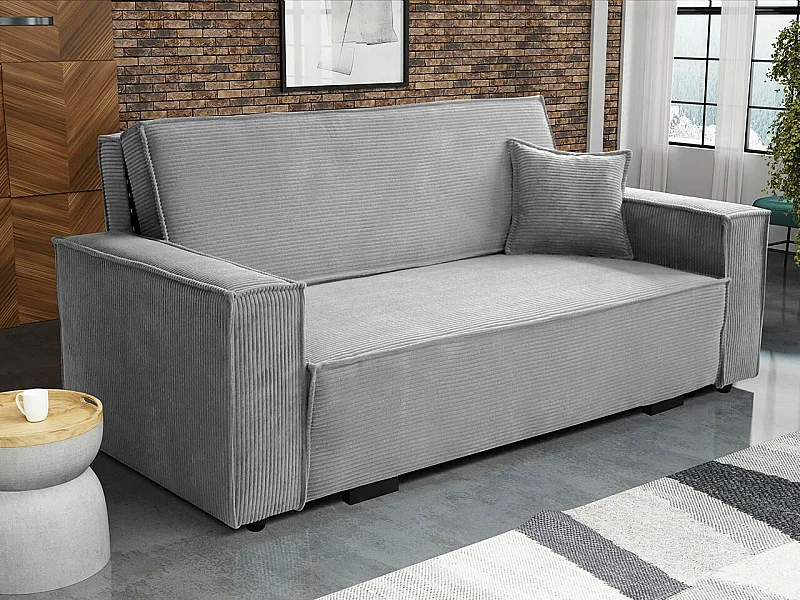 Canapé convertible Columbus 185, Disponible, 85x192x98cm, Mobilier déjà assemblé