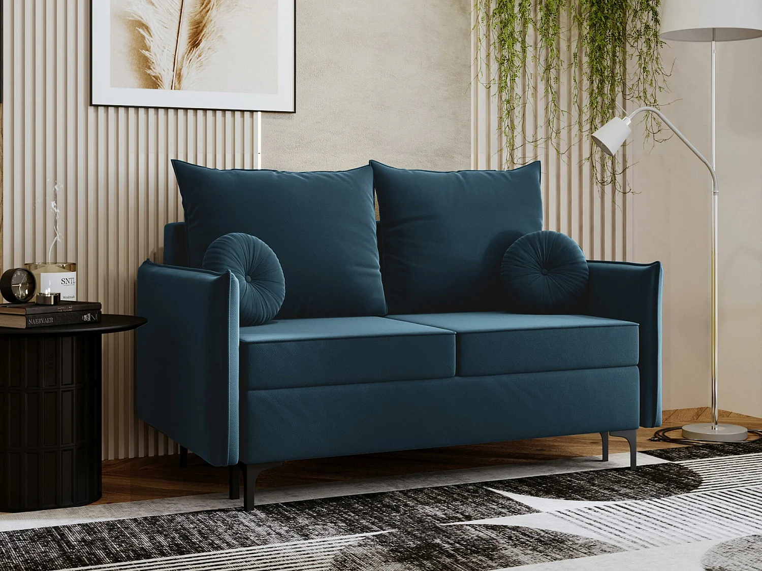 Sofá-cama Clovis 110, Almacenaje, 101x145x96cm