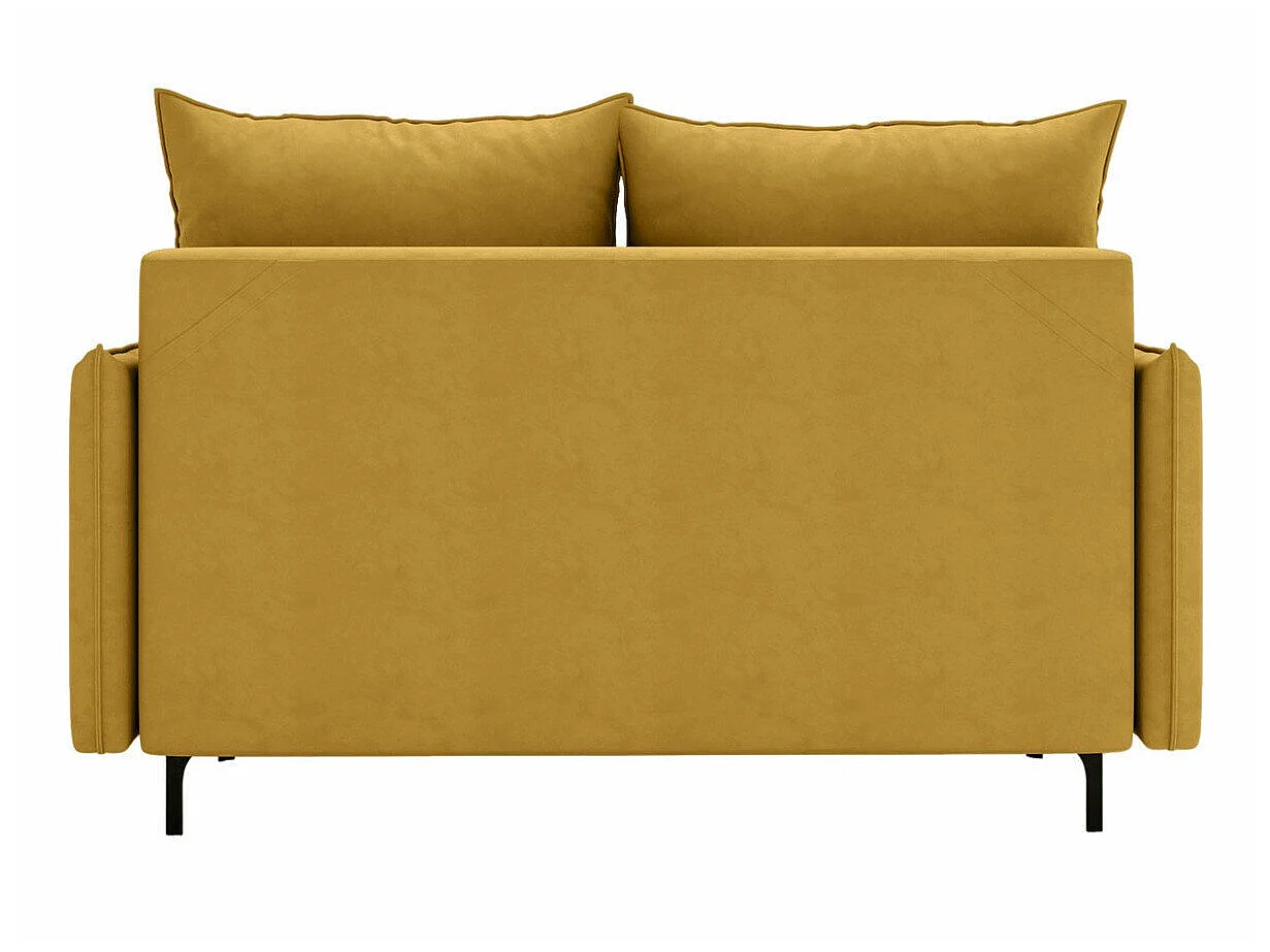 Canapé convertible 2 places en tissu bleu CLOVIS 101x145x96 cm
