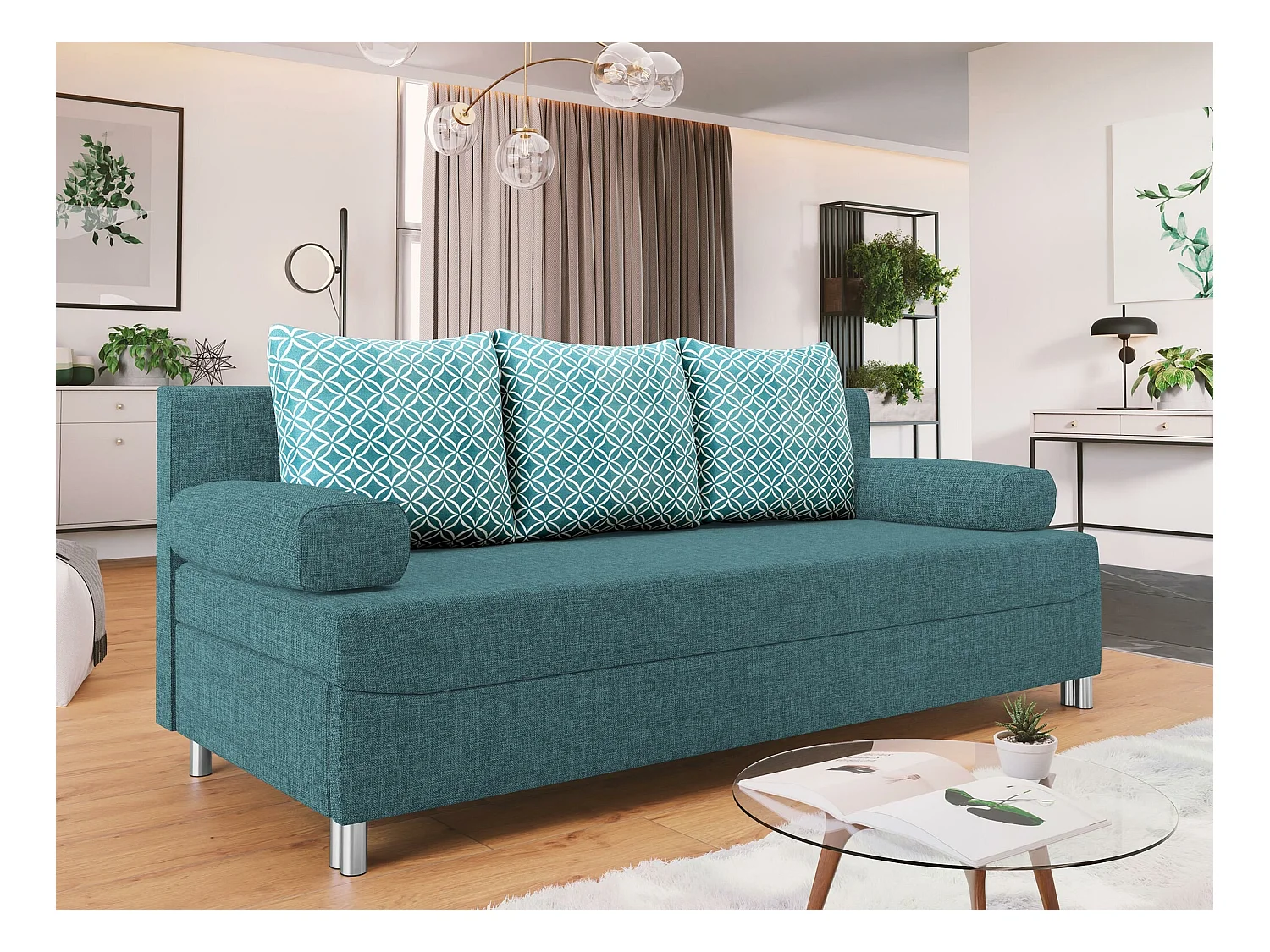 Divano letto Comfivo 125, Con, 86x192x80cm
