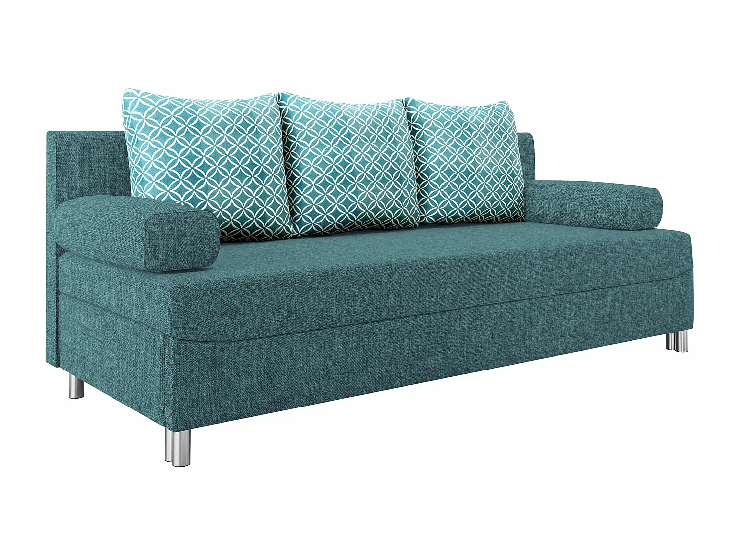 Sofá-cama Comfivo 125, Cama com arrumação, 9x19x8cm