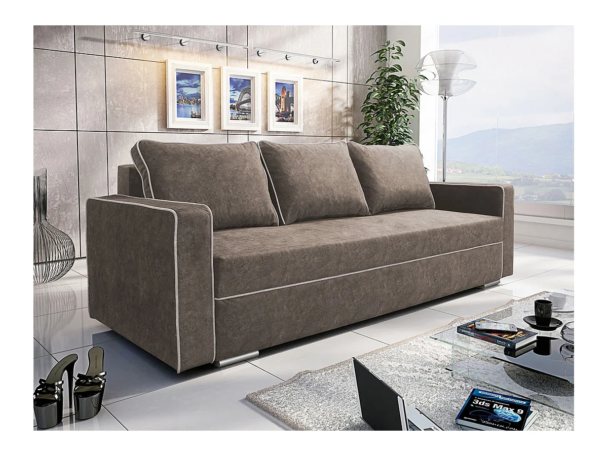 Canapé convertible Decatur 101, Boîte de literie, 91x230x92cm