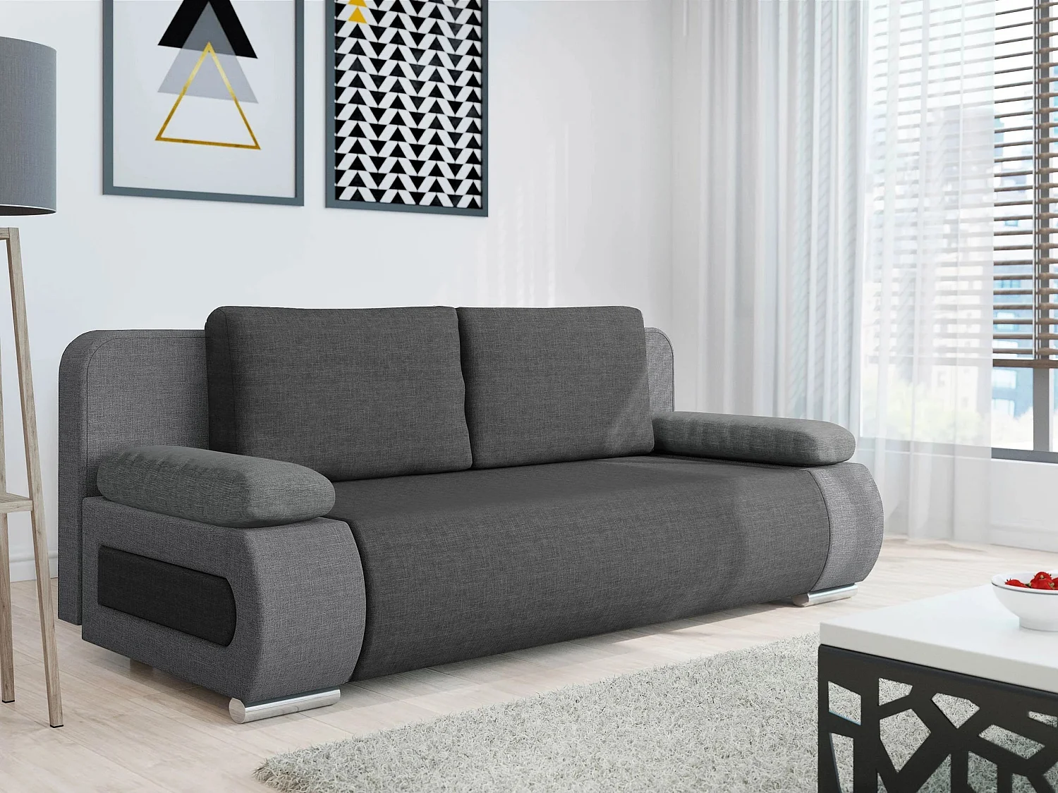 Sofá cama Comfivo Pudor, Almacenaje, 77x200x92cm