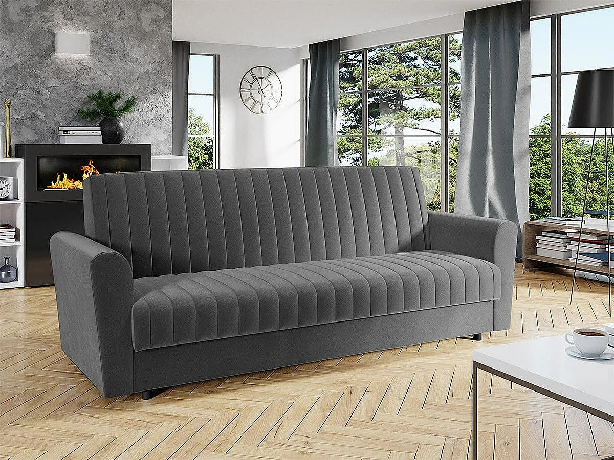 Sofá-cama Columbus 142, Almacenaje, 87x230x90cm