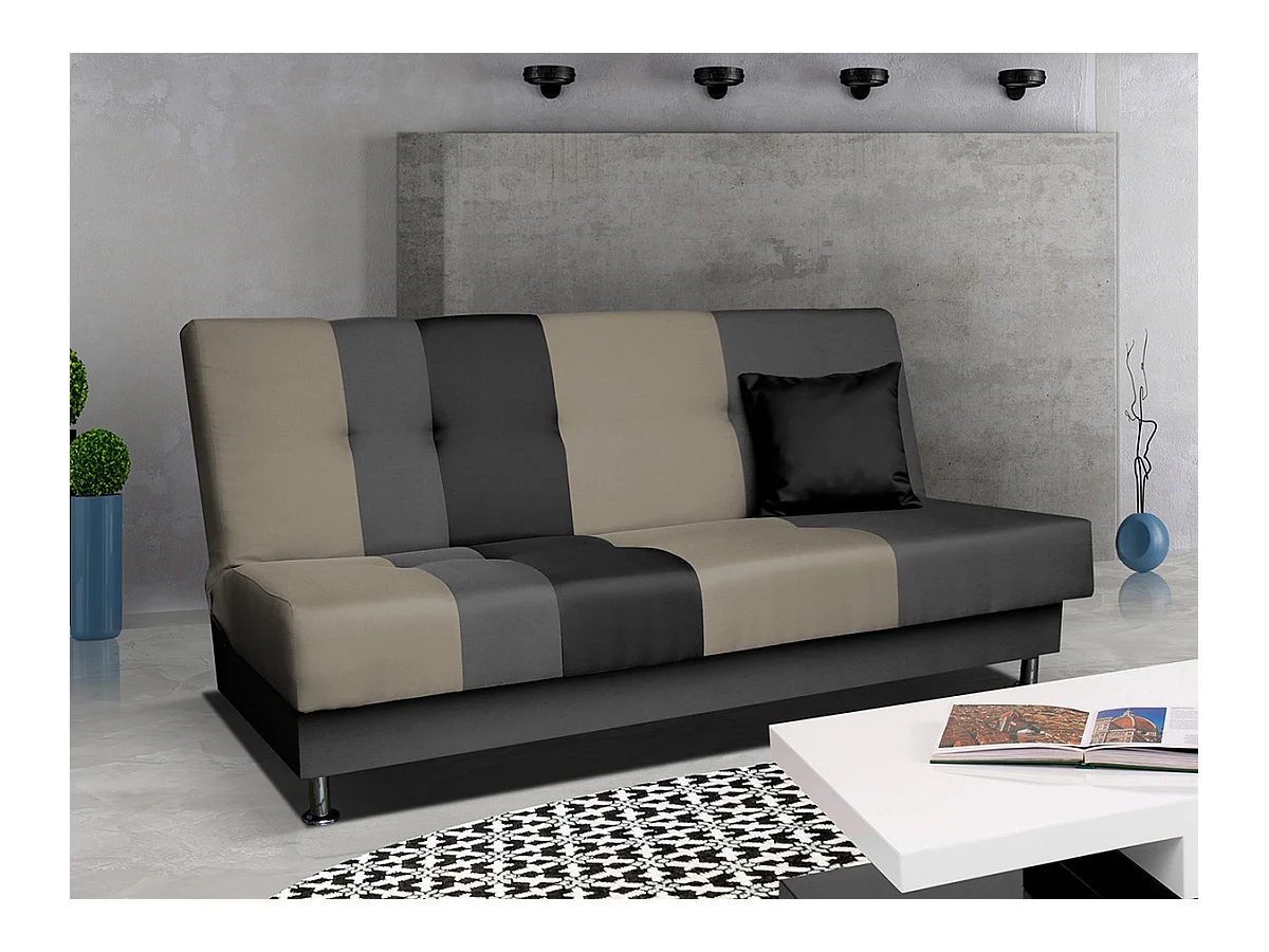 Canapé convertible Columbus 141, Boîte de literie, 90x195x85cm