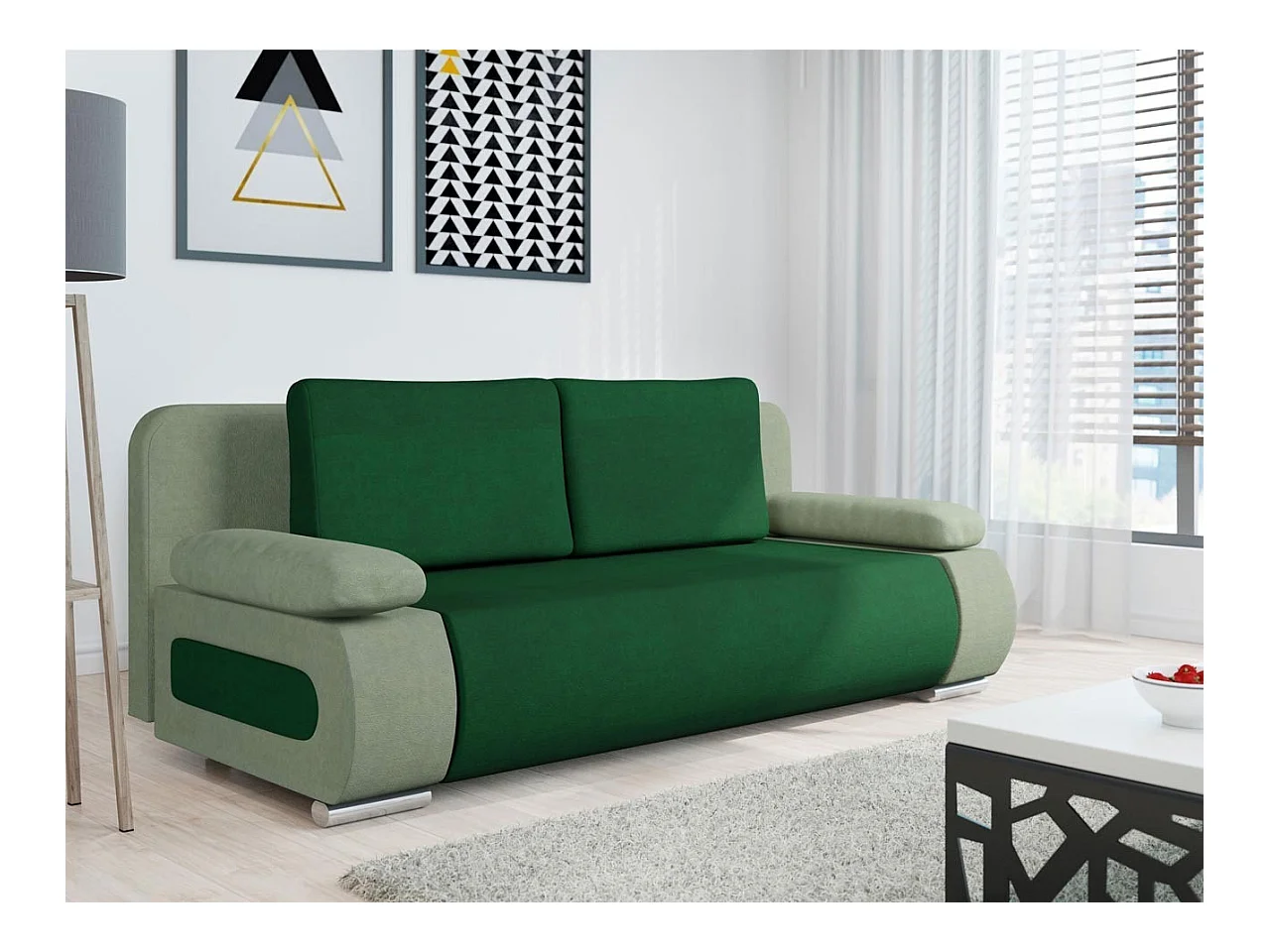Canapé convertible Comfivo 144, Boîte de literie, 77x200x92cm