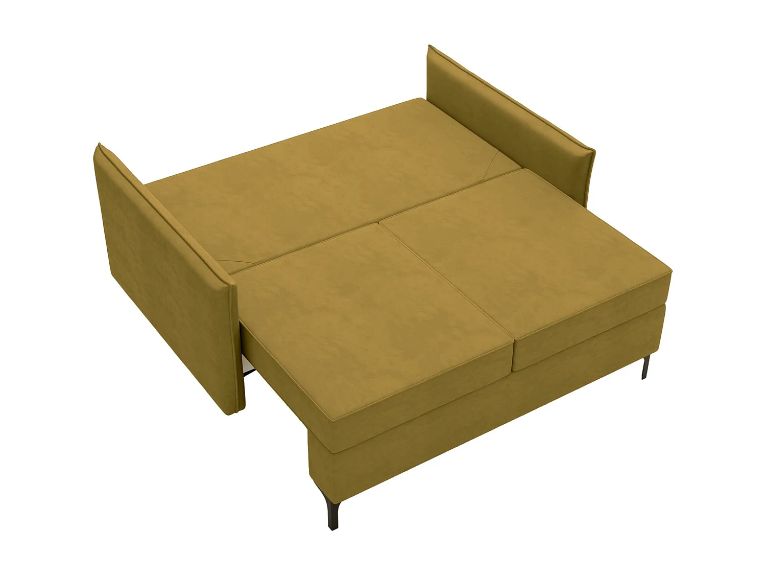 Canapé convertible Clovis 110, Boîte de literie, 101x145x96cm