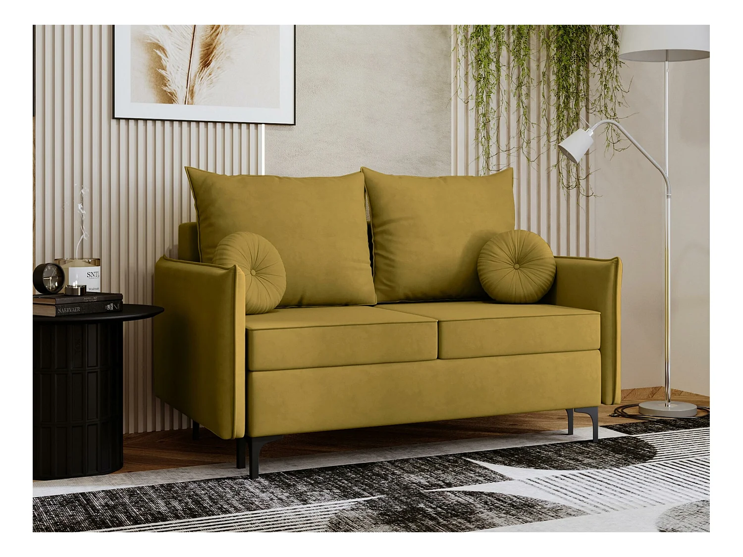 Sofá-cama Clovis 110, Almacenaje, 101x145x96cm