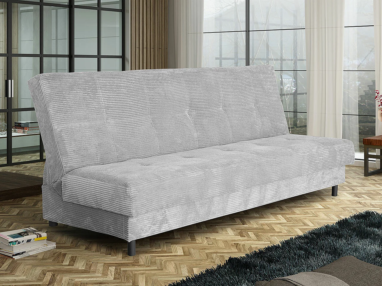 Sofá-cama Columbus 184, Almacenaje, 90x193x85cm