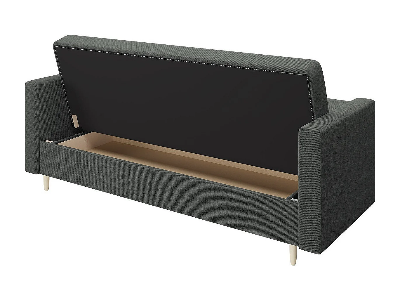 Sofá-cama Memphis 136, Almacenaje, 98x217x88cm