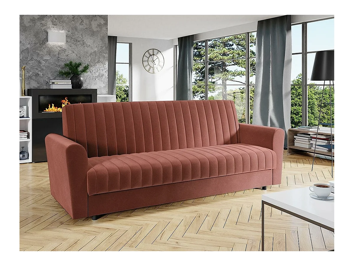 Canapé convertible Columbus 142, Boîte de literie, 87x230x90cm