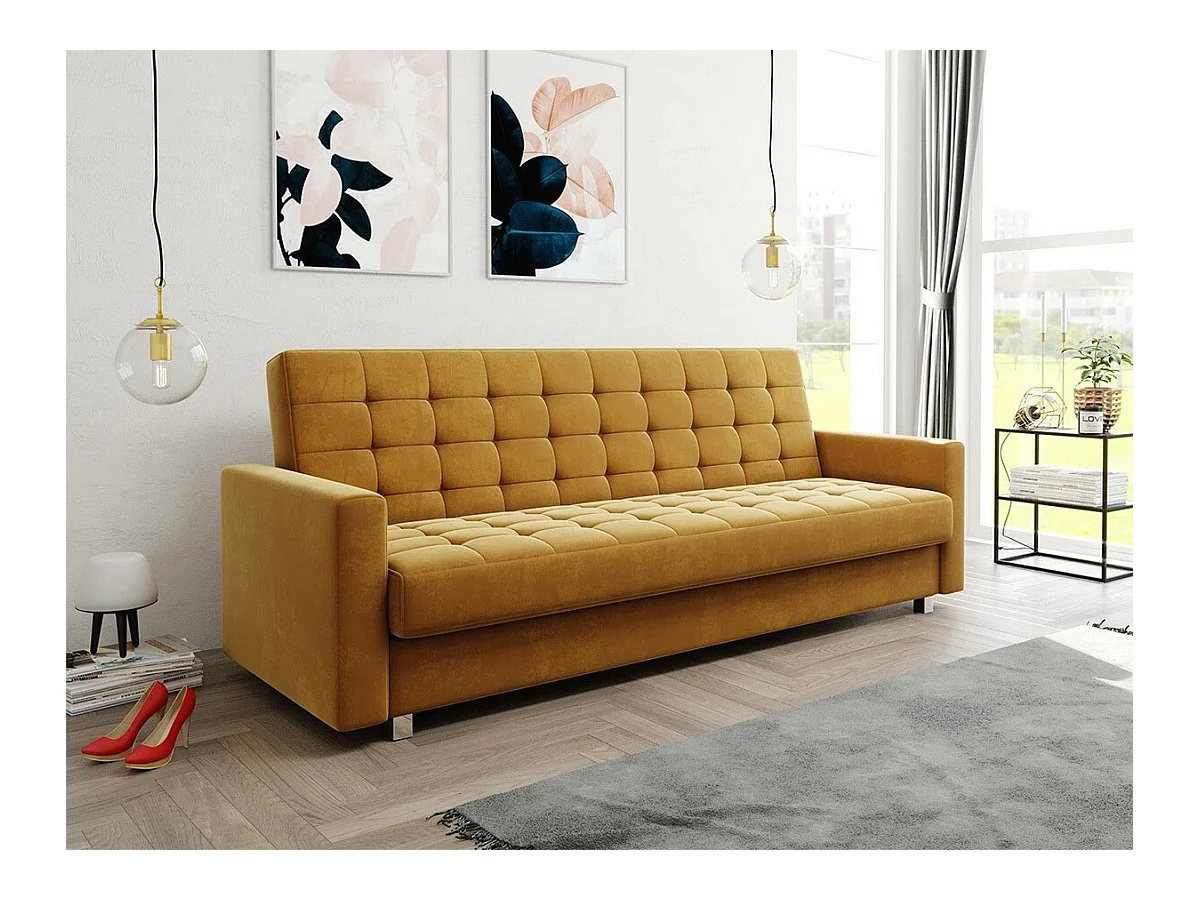 Canapé convertible Decatur 105, Boîte de literie, 95x216x90cm