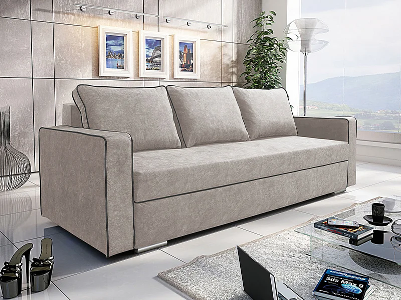 Sofá-cama Decatur 101, Cama com arrumação, 9x23x9cm