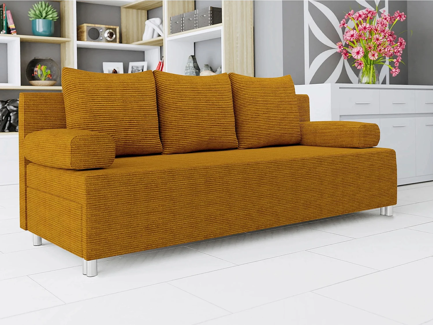 Sofá cama Comfivo Artes, Almacenaje, 86x192x80cm