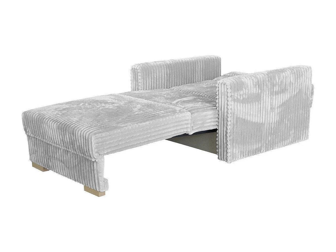 Fauteuil Columbus 207, Brun clair, 85x103x100cm, Tissu, Pieds: Bois