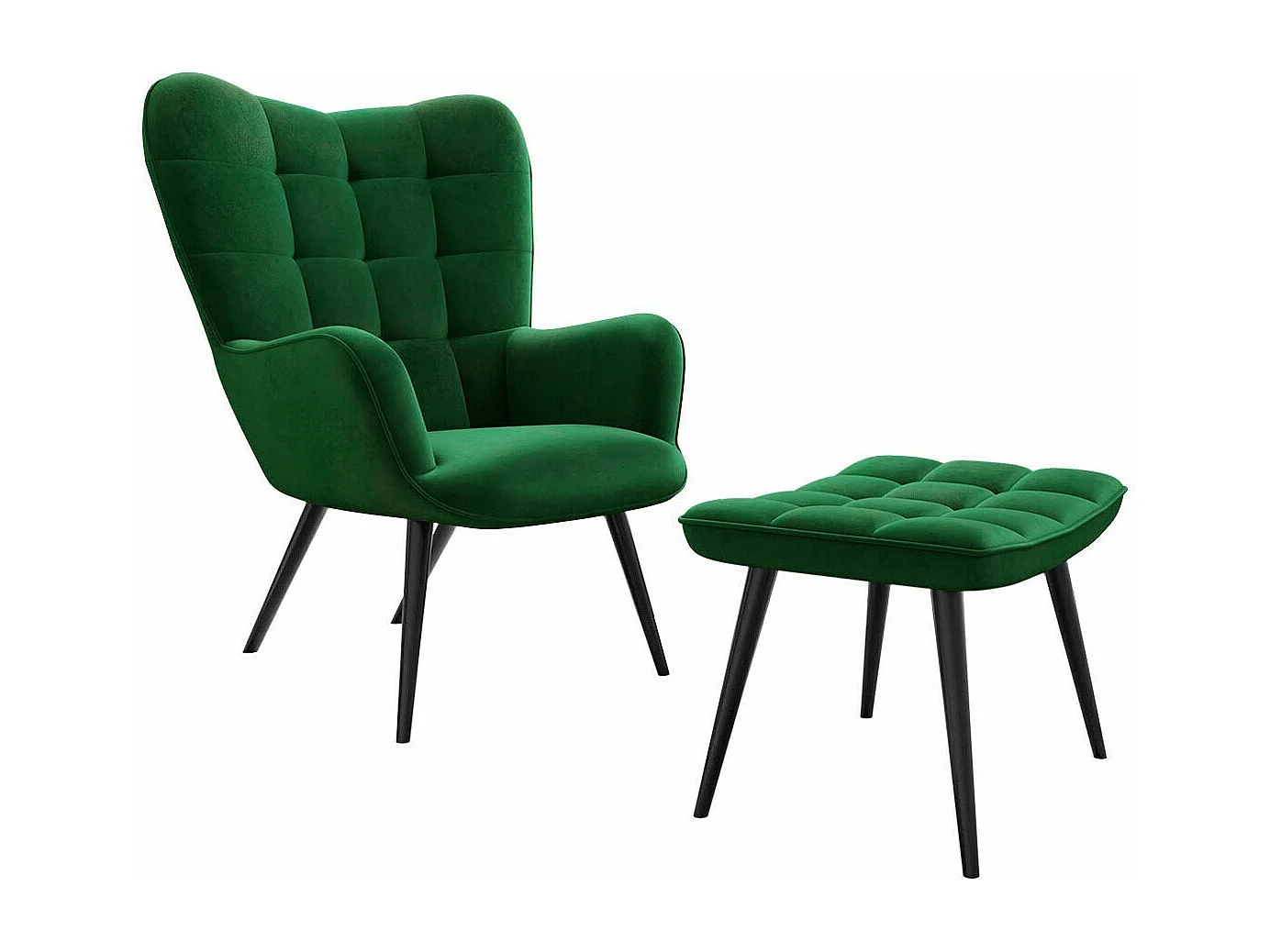 Fauteuil Comfivo 320, Vert, 96x78x73cm, Tapisserie, Pieds: Métal