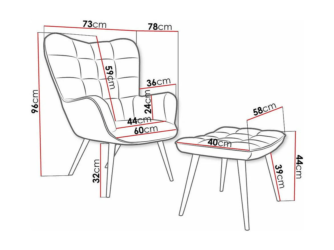 Fauteuil Comfivo 320, Vert, 96x78x73cm, Tapisserie, Pieds: Métal