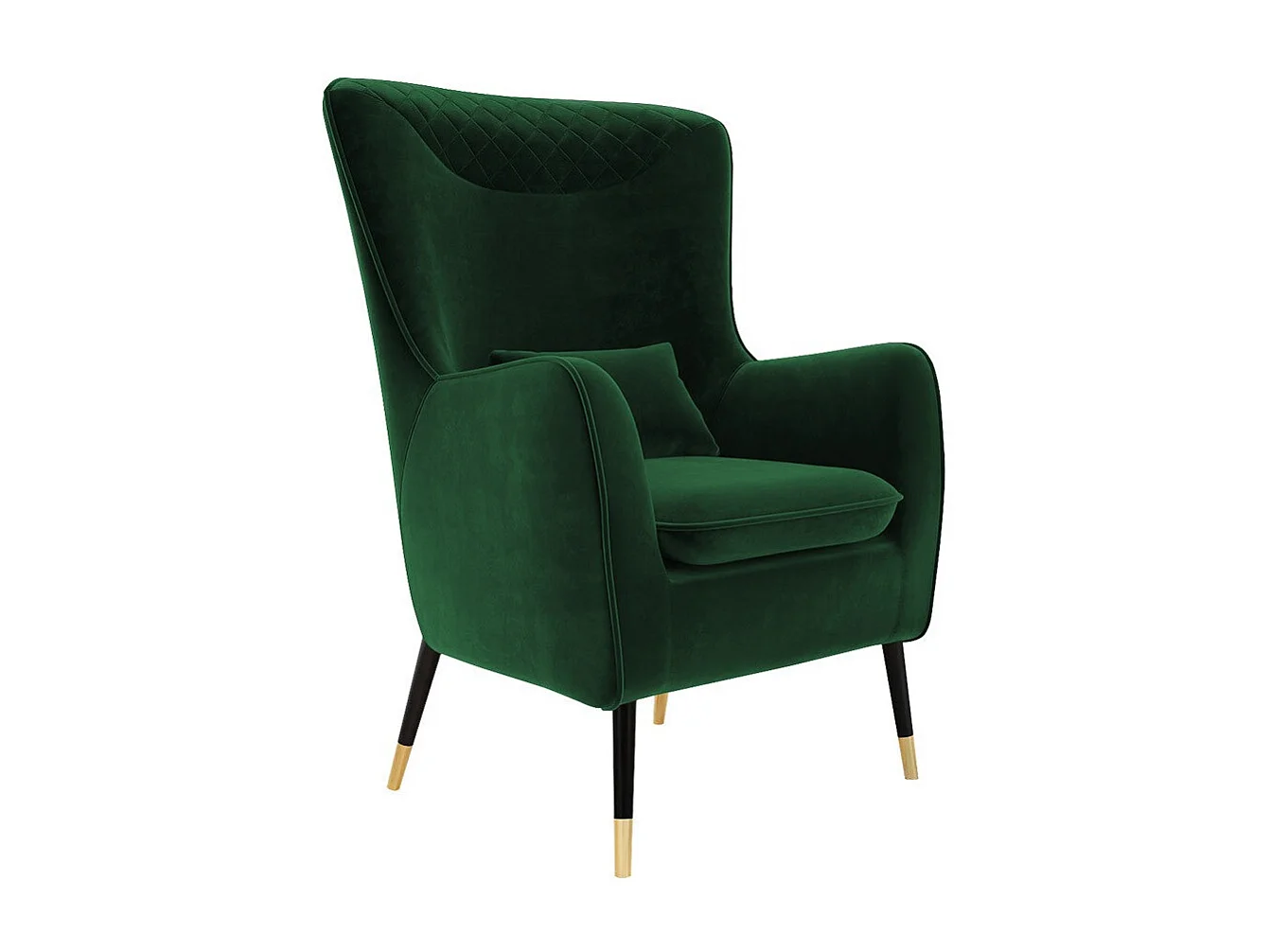 Fauteuil Orem 114, Vert, 103x79x87cm, Tissu, Pieds: Métal