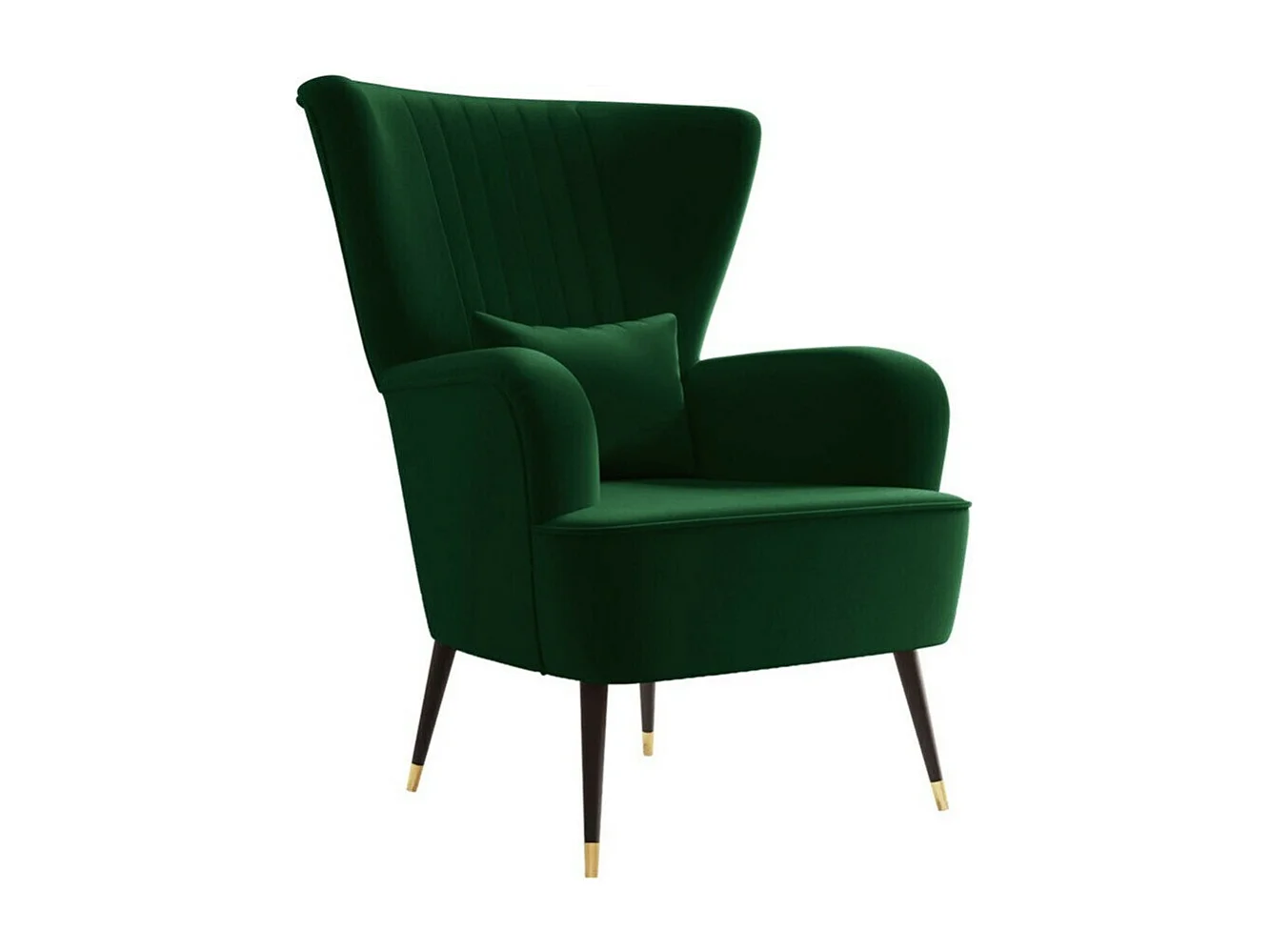 Fauteuil Orem 111, Vert, 103x82x85cm, Tapisserie, Pieds: Métal