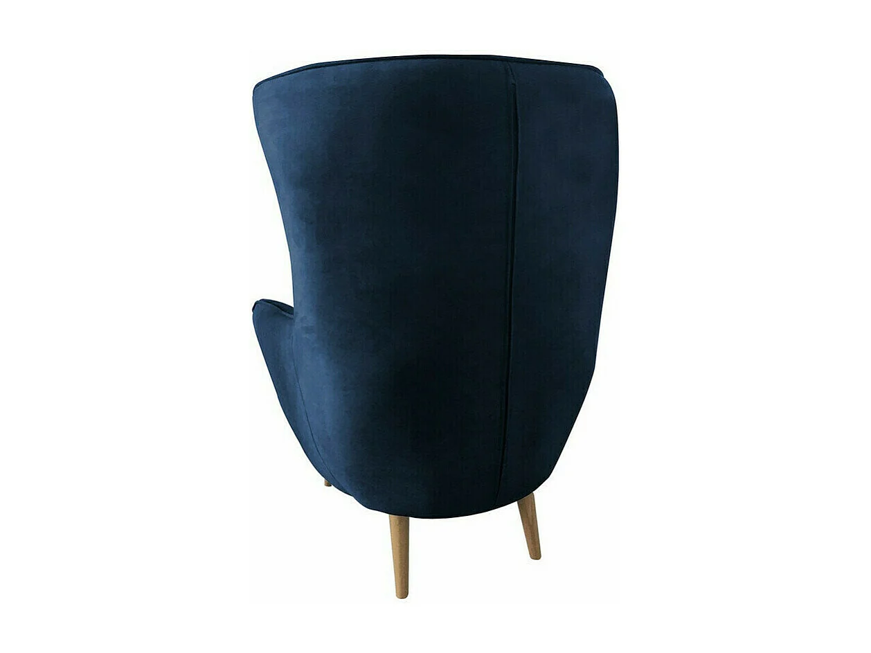 Fauteuil Comfivo 206, Noir, 106x80x95cm, Tapisserie, Pieds: Bois