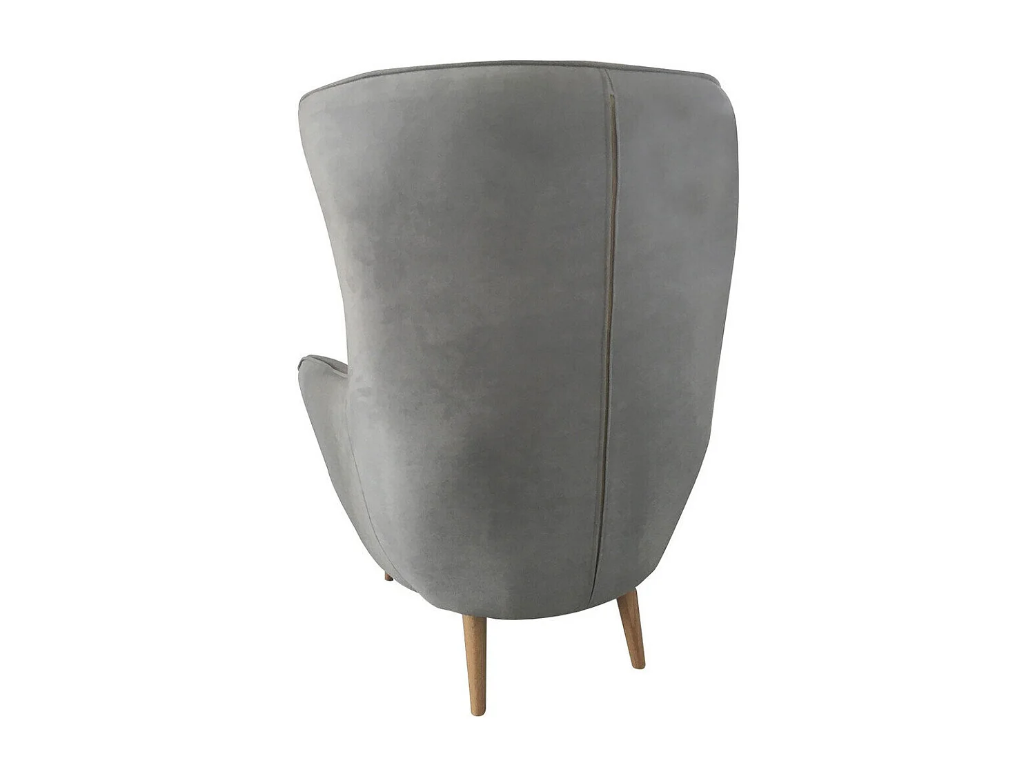 Sillón Comfivo 206, De color marrón claro, 106x80x95cm, Tapiz, Patas: Madera